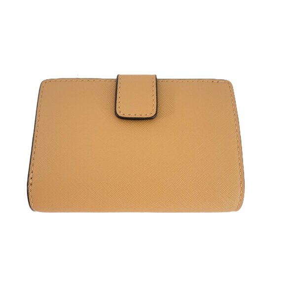 Michael Kors Jet Set Travel Medium Bifold Zip Coin Wallet Peanut Leather - Picture 4 of 9